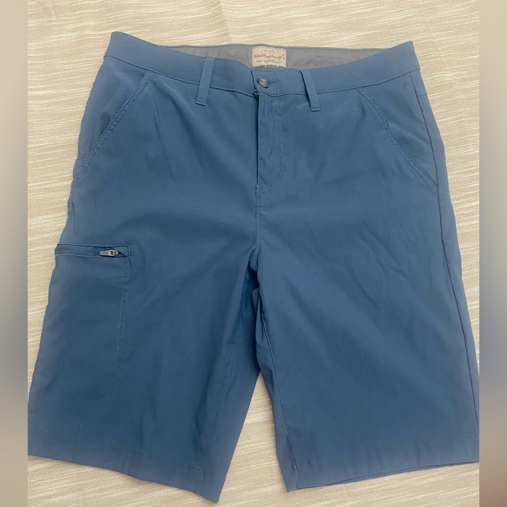 Vintage Weatherproof Performance Stretch Blue
Hybrid Trail Shorts, Men’s Size 34